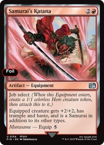 Samurai's Katana #154 Foil Final Fantasy MTG