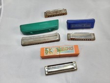 4 Harmonicas Honer Germany Mariner Blues Harp - Collection