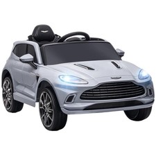 Coche eléctrico para niños AIYAPLAY Aston Martin DBX 12V control remoto gris NUEVO