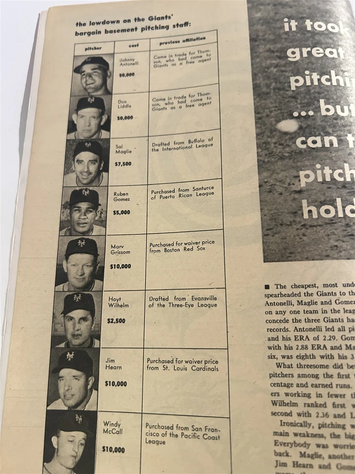 1955 BASEBALL Annual WILLIE MAYS 10,000 Stats BROOKLYN Dodgers JACKIE ROBINSON - Image 4 of 4