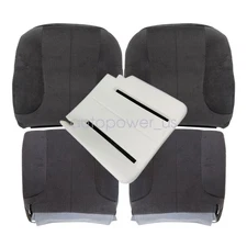 Fits 2003 2004 2005 Dodge Ram 1500 2500 Both Side Cloth Seat Cover Dark Gray