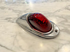 GLASS REAR TAIL LAMP LIGHT - BOBBER CHOPPER HARLEY INDIAN TRIUMPH BSA RAT CUSTOM
