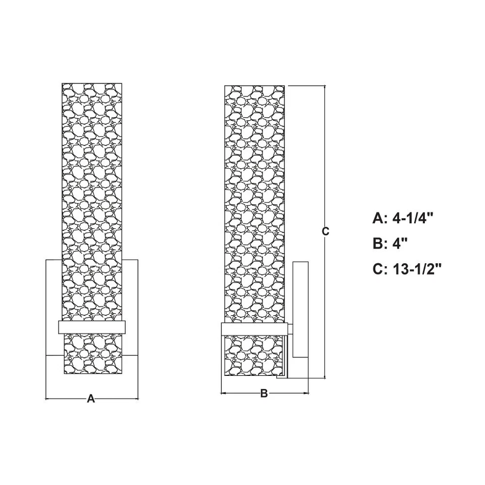 Luz de baño Vilo 1 luz en estilo contemporáneo 13,5 pulgadas de alto y 4,25 Foto 3 de 4