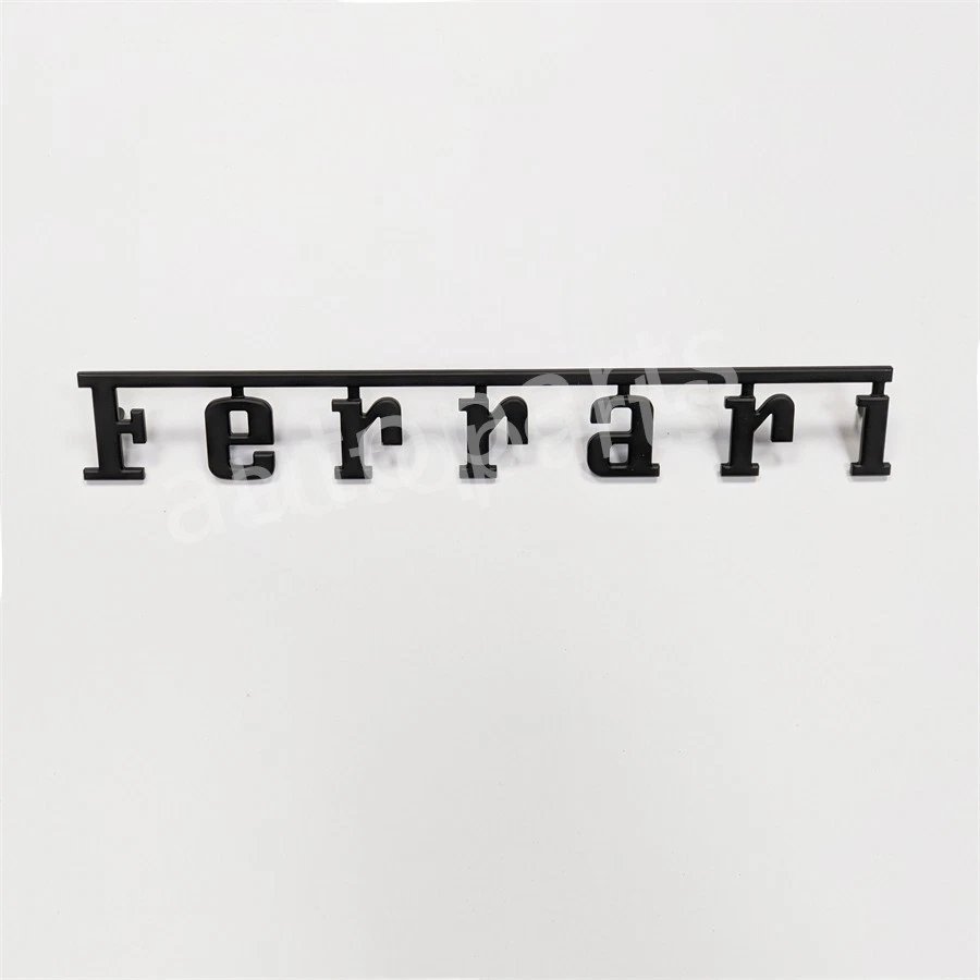 Script trasero Ferrari 360 F430 458 488 F12 812 308 328 emblema negro mate 61025000 Foto 3 de 4