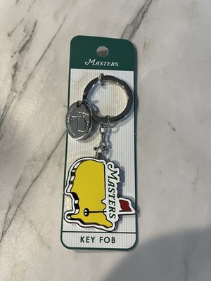 Masters Key Fob Masters Tournament Augusta National.Yellow / Chrome USA Map. NEW