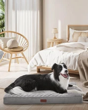 Ohgeni Orthopedic Waterproof & Machine Washable Dog Bed for Medium Large Pets, S