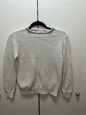 Crewcuts by J.Crew Girls Knit Roll-Neck Sweater | Cream Beige | Size L (10-12)