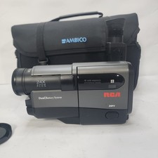 RCA Pro 8 Pro942 8mm Video8 Camcorder 24x Zoom ColorView DSP3 Tested Working Bag