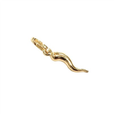 CORSANO GIOIELLI Unisex Pendent Horn 750% Gelbgold 18 Karat Halskette Charm