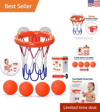 Interactive Bathtub Basketball Set for Toddlers - Improve Hand-Eye Coordination