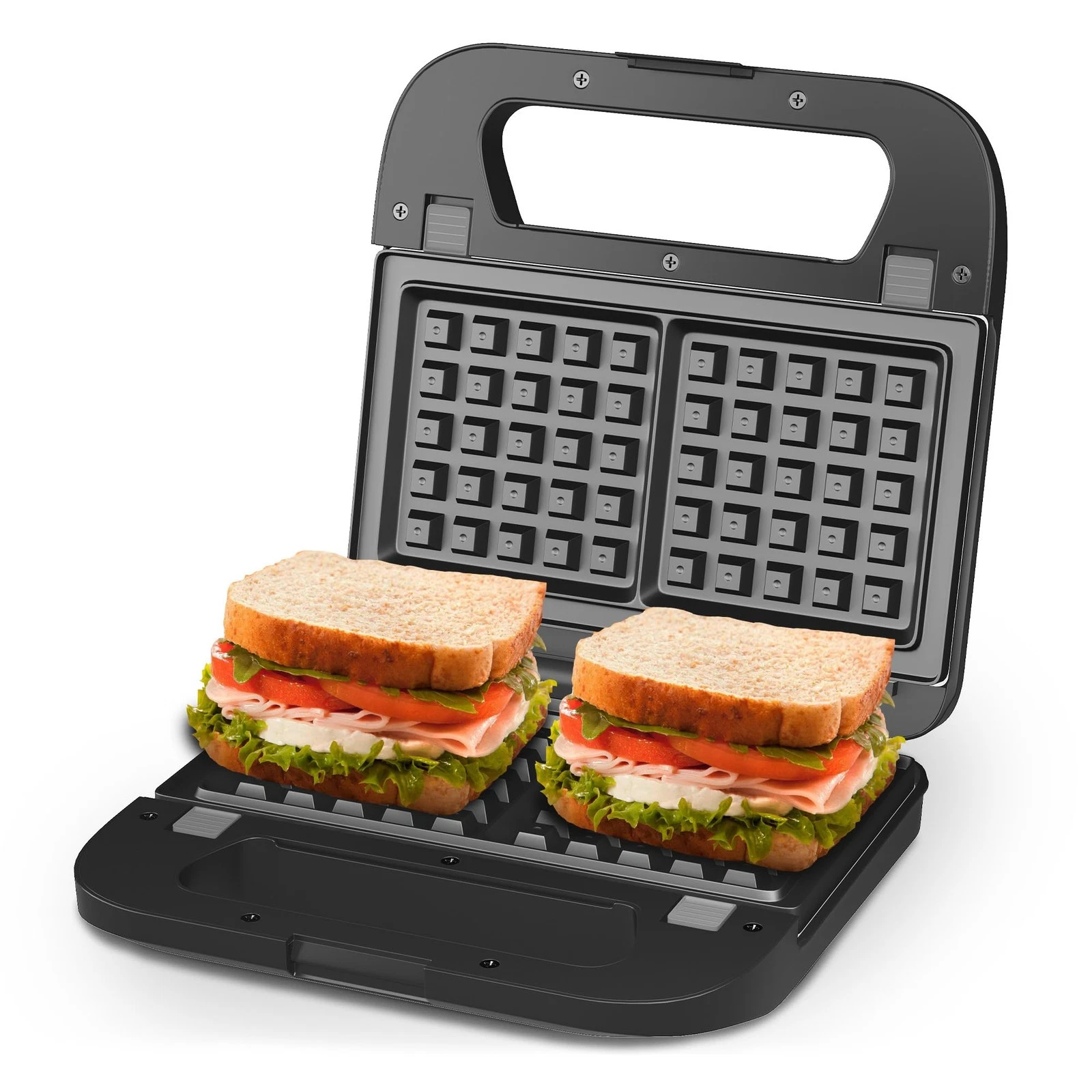 SUNVIVIPRO 3 in 1 Electric Sandwich Maker, Panini Press Grill and Waffle Iron...