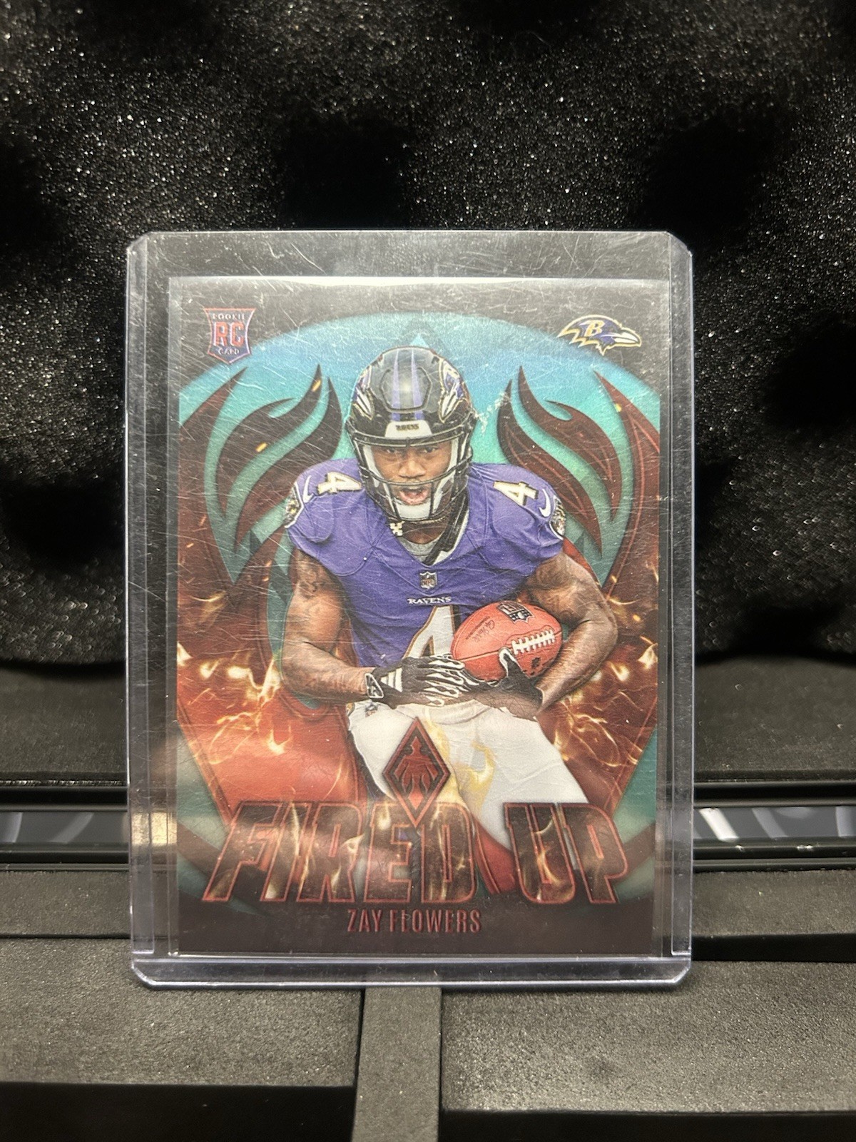 2023 Panini Phoenix - Fired Up Zay Flowers #FU-16 Teal /125 (RC)