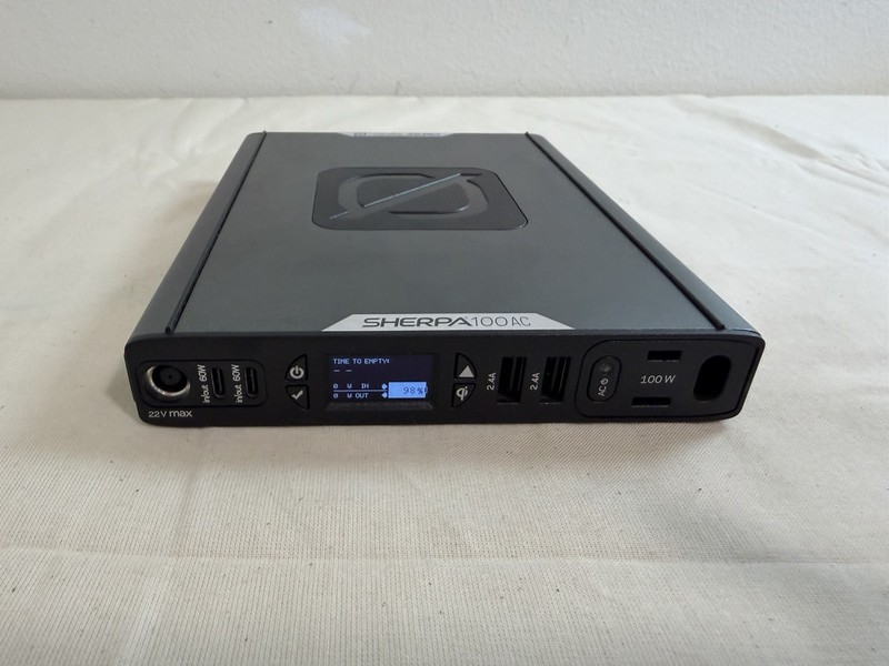 Goal Zero Sherpa 100AC Power Bank Wireless Charging, Barely Used Mint Condition!
