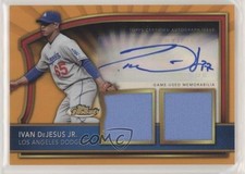 2011 Finest Orange Refractor Rookie Dual Relics 81/99 Ivan De Jesus Jr Auto 0d2