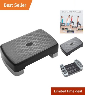 18-Inch Portable Aerobic Step Platform with 400 lbs Capacity   Fitness Essential