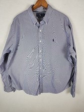 Polo by Ralph Lauren Vintage Custom Fit Striped Long Sleeve Button Up Shirt XXL