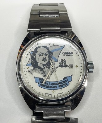 Slawische Uhr ''Petrus der Große / Russische Flotte'' 21 Rubine - Handaufzug