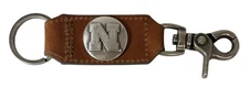 Nebraska Cornhuskers Leather Keychain Strap with Clip-Heavy Duty by Enmon-New