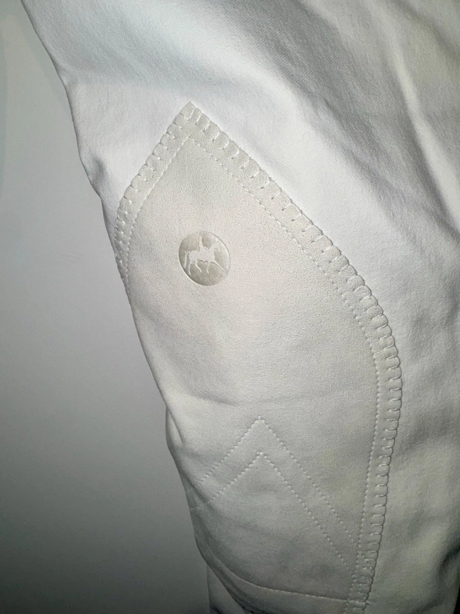 Pikeur Ciara Damen Reithose mit Kniepatches (weiß, Gr. 42 | Gr. L / XL) - NEU