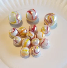 2004 Mega Marbles Vacor Cockatoo First Edition Limited Run Rare 12 + 3 Shooters.