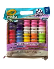 Crayola Silly Scents Dough - 50 tubs for Creative Fun and Imagination! New!