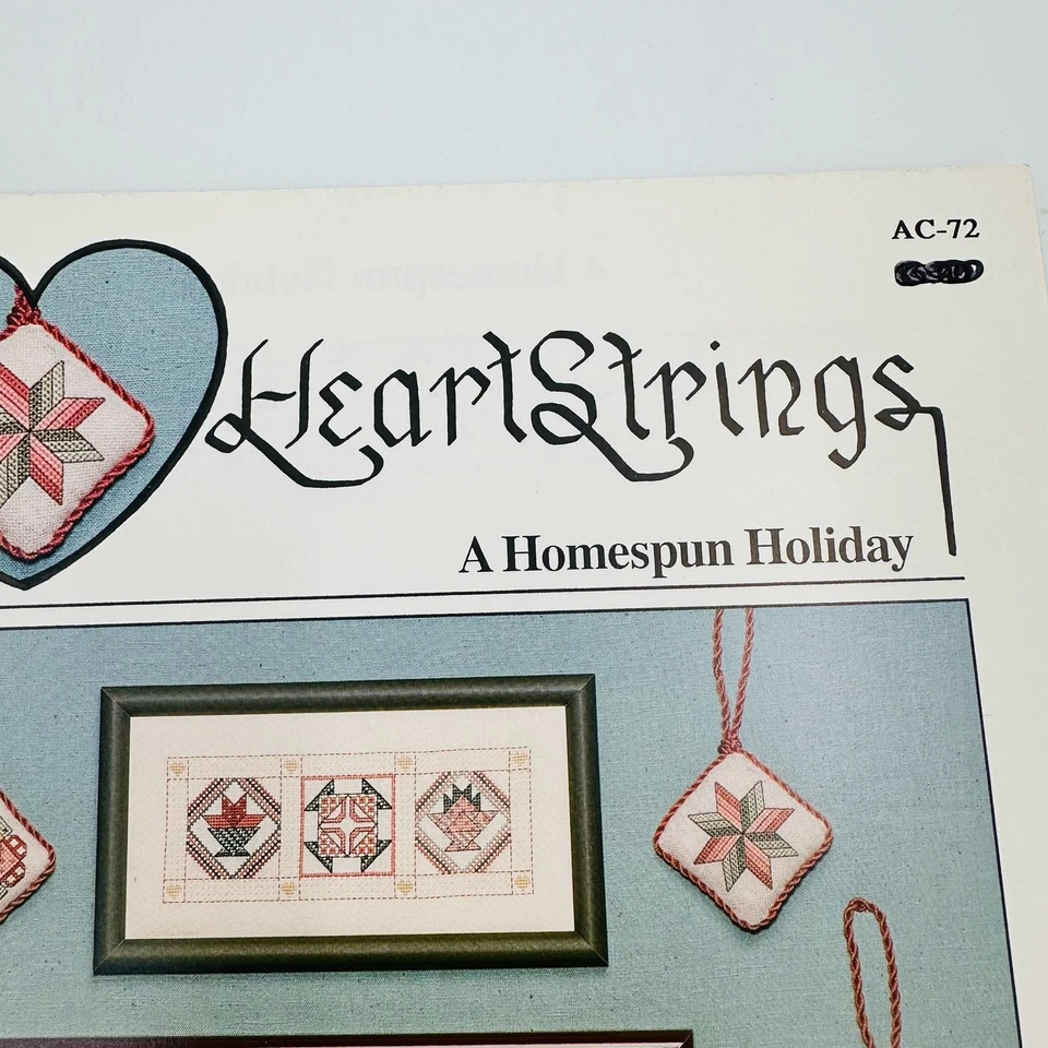 Heartstrings Pat Thode "A Homespun Holiday" Counted Cross Stitch Christmas Quilt - Image 4 of 4