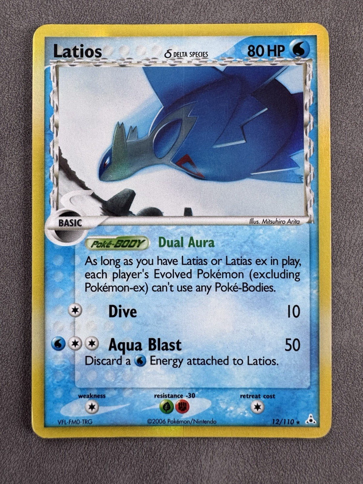 Pokemon Latios Delta Species 12/110 Ex Holon Phantoms Moderate Played