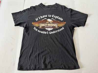 Vtg 90s Harley Davidson T-shirt Mens L If I Have To Explain Eagle Motorcycle