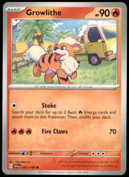 Growlithe 031/198 Scarlet & Violet Base Set Common