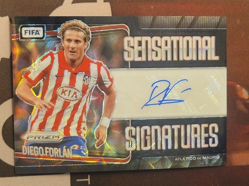 DIEGO FORLAN 2025-26 PRIZM FIFA SOCCER SIGNATURES CHOICE AUTO BLACK 1 OF 1 1/1