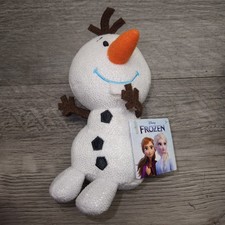 Disney Frozen Olaf Plush Toy Doll Black Buttons NWT 5"
