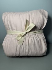 Pottery Barn Teen Ruched Organic Cotton Twin powdered blush duvet cover New