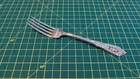 Wallace Sterling Silver - Rose Point - 7 5/8" Dinner Fork (NO monogram)