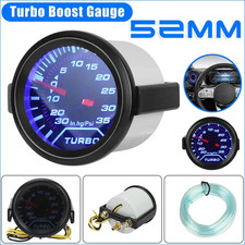 Digital Boost Gauge Universal 2 52mm 0-35 Psi Pressure Turbo Meter Smoked Face