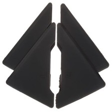 4PCS Car Door Edge Guards: Black Silicone Door Corner Protector, Anti