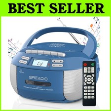 Wireless Bluetooth Boombox CD Tape Player Combo
