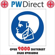 SIGN BEARD SNOOD MA993 HYGIENE CONTAMINATION SAFETY CATERING KITCHENS COOKING