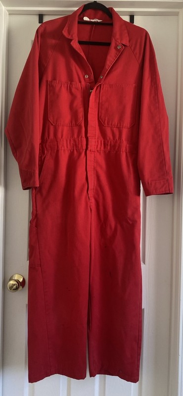 Sears Roebuck Red Mechanic Work Coveralls 8 Pockets Men’s Women’s Youth’s ? READ