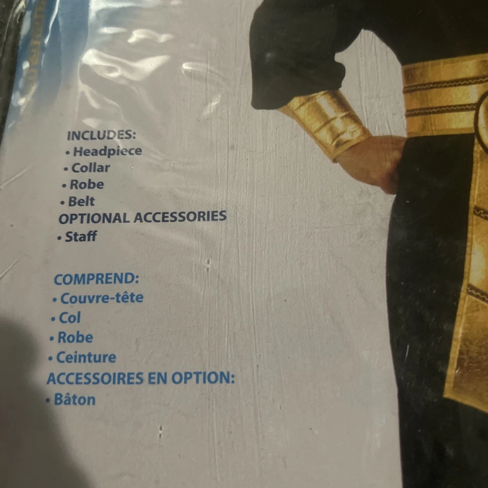 Disfraz de Halloween de lujo faraón egipcio rey tut para hombre adulto talla única Foto 2 de 3