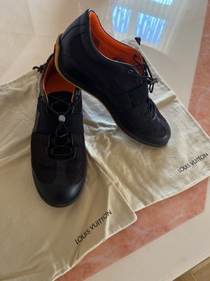 Louis Vuitton Mens Trainers Black Low Top EU43
