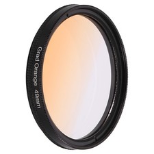 Filtro de lente redonda de 49 mm filtro de densidad neutra graduado de color, naranja