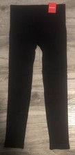 SPANX Legging Womens M Black Sculpt High Waisted Mid Thigh Short Oncore Control