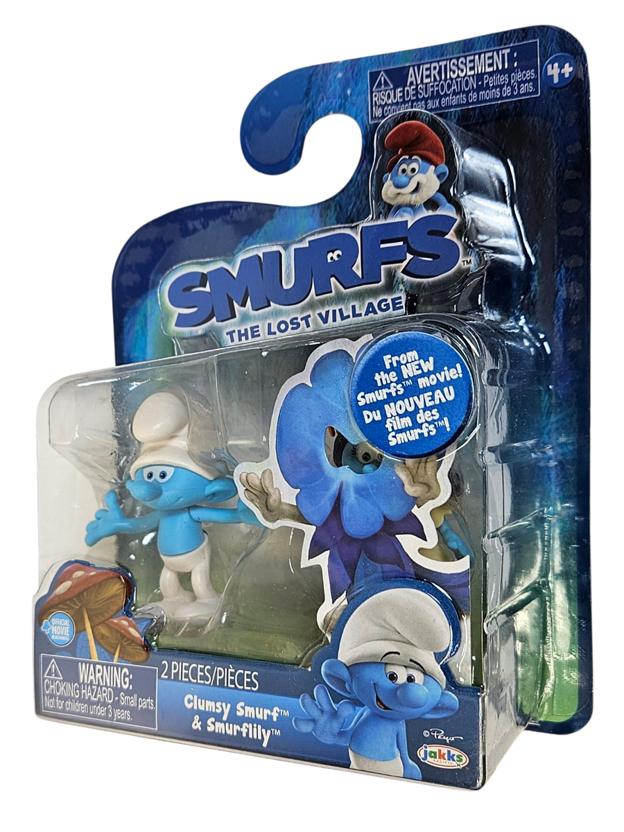 SMURFS THE LOST VILLAGE CLUMSY SMURF & SMURFILLY FIGURE SET MISB