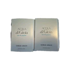 NEW 2 GIORGIO ARMANI Acqua di Gioia Eau De Parfum EDP Spray Samples 0.04 oz ea