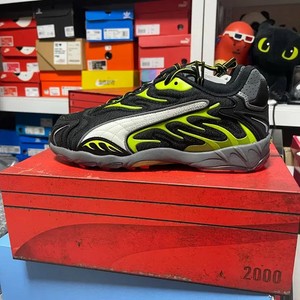 Puma x A$AP Rocky Inhale Sneakers 260 Black Fluorescent White with Box