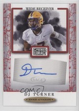 2021 Sage Premier Draft Auto Red DJ Turner #A21 Auto 19lw