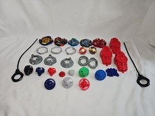 Beyblade Lot Launchers with Extra Parts Pieces Mixed Lot