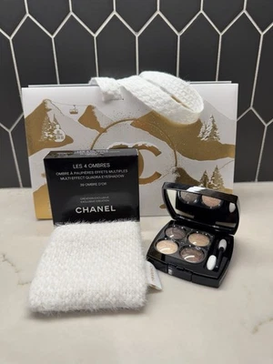 Paleta de sombras de ojos Chanel Les 4 Ombres 39 OMBRÉ D’OR y caja de regalo - 2026 vacaciones - Imagen 1 de 4
