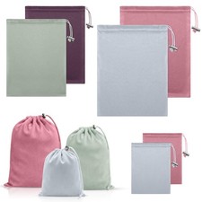 6 Pcs Adult Toy Storage Bags Satin Drawstring Gift Bags Adjustable Silk Pouch...
