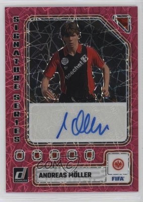2023 Donruss FIFA Signature Series Pink Velocity Prizm Andreas Moller Auto 0kq